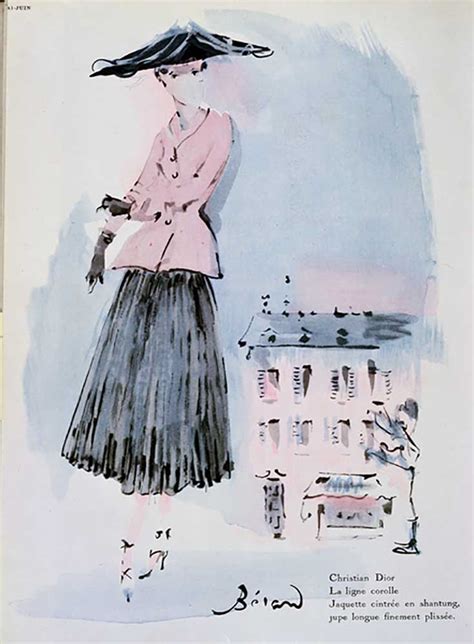 christian dior illustrations|christian dior original sketches.